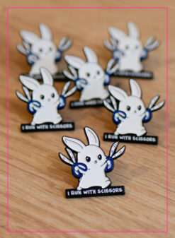 Pin run with scissors