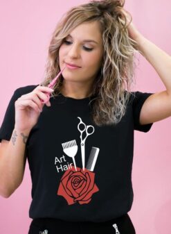 CAMISETA PELUQUERIA ANTIDECO ARTE DEL CABELLO
