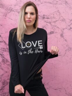 CAMISETA LOVE IS IN THE HAIR