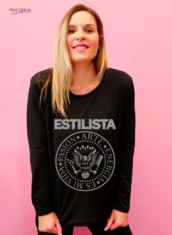 CAMISETA ESTILISTA MANGA LARGA