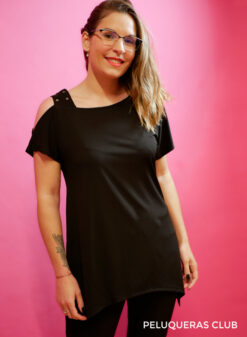 CAMISETA DETALLE HOMBRO ESTRELLAS