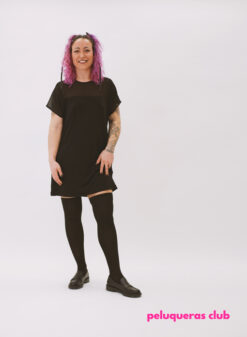 Vestido peluquería con tull